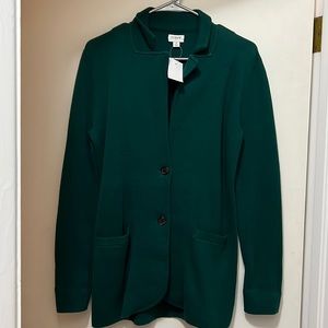 Green Jcrew sweater blazer